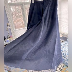 Ballgown full skirt, beautiful deep blue, calf length.